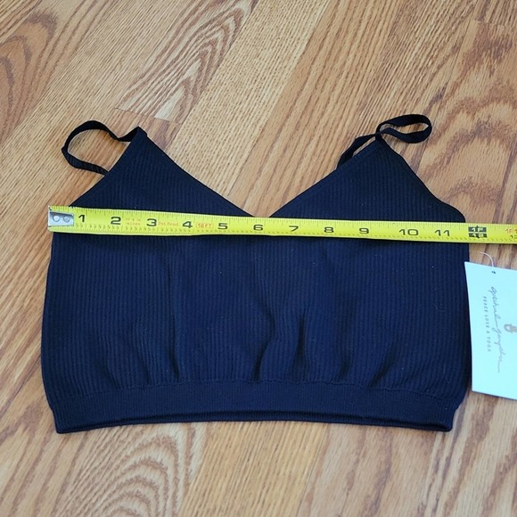 Spiritual gangster ribbed Zen cami sports bra XS/Small black - Picture 6 of 7